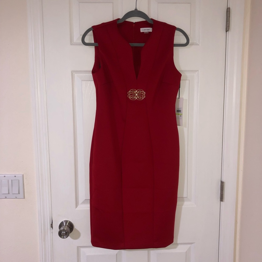 Red Calvin Klein Dress